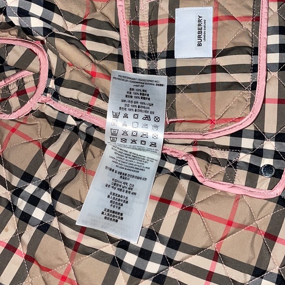COPY - Authentic Burberry Kids Pink detachable hood quilted coat - Picture 8 of 16
